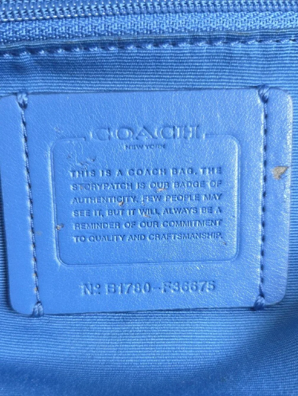 Coach Small Kelsey Cobalt Blue Pebbled Leather Shoulder Bag